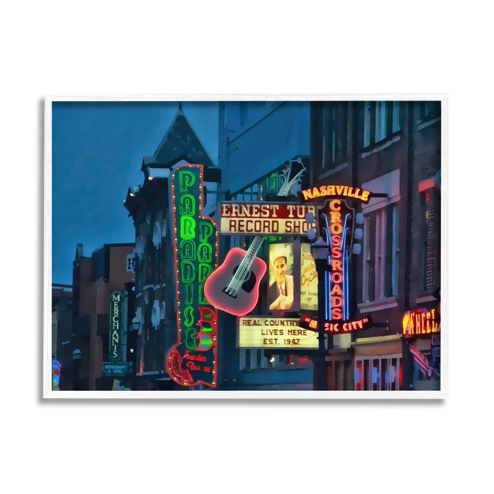 4365 Nashville Music Night Scene Southern Urban Architecture, Design by